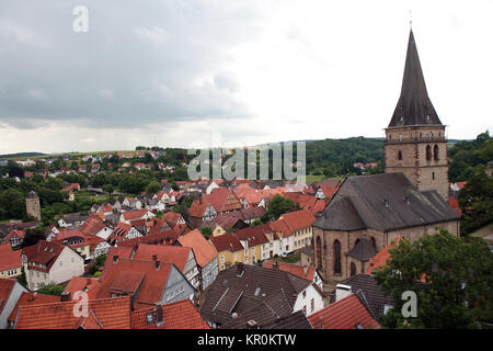 Altstadt sankt visitation - patrimoine de l'ancienne ville de Warburg Banque D'Images