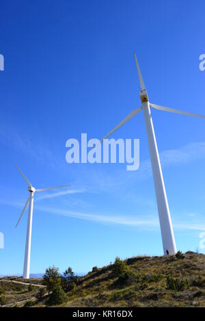 ÉOLIENNES DANS LA PROVINCE DE NAVARRE - ESPAGNE Banque D'Images