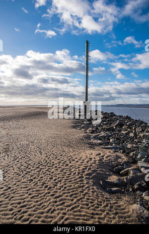 Et Baglan Bay Sands d'Aberavon, West Glamorgan, Pays de Galles, Royaume-Uni. Banque D'Images