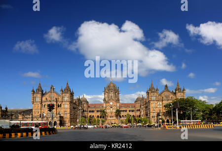 Mumbai Inde Gare Chhatrapati Shivaji terminus inndian historique de l'UNESCO Banque D'Images