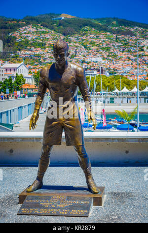 Statue de Cristiano Ronaldo. Banque D'Images