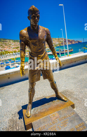 Statue de Cristiano Ronaldo. Banque D'Images