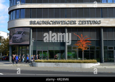 Journal du Nouveau-Brunswick, de bas en frères, Brunswick, Basse-Saxe, Allemagne, Braunschweiger Zeitung, Hintern Bruedern, Braunschweig, Allemagne, Deut Banque D'Images