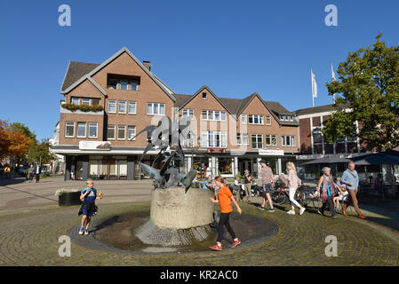 Marché de l'oie, Herford, Rhénanie du Nord-Westphalie, Allemagne, Gaensemarkt, Nordrhein-Westfalen, Deutschland Banque D'Images