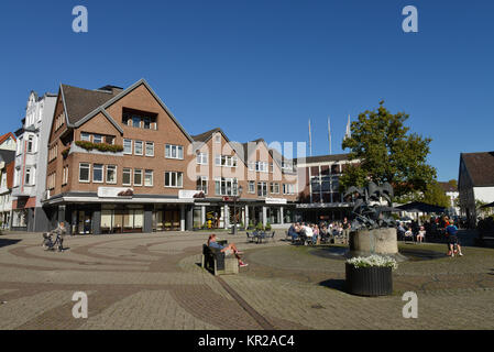 Marché de l'oie, Herford, Rhénanie du Nord-Westphalie, Allemagne, Gaensemarkt, Nordrhein-Westfalen, Deutschland Banque D'Images