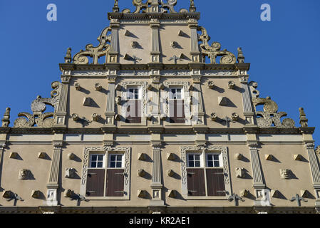 Nouvelle ville citadin de ville, L ?l'bberstrasse, Herford, Rhénanie du Nord-Westphalie, Allemagne, Neustaedter Rathaus, Luebberstrasse, Nordrhein-Westfalen, Deutsch Banque D'Images