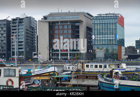 Openbare Bibliotheek Amsterdam, Conservatorium, Oosterdokskade, Amsterdam, Pays-Bas, Suède Banque D'Images