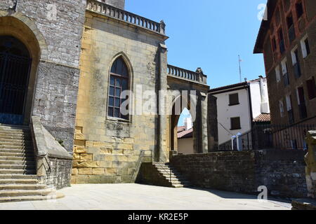 Parvis Kirch en zumaia Banque D'Images