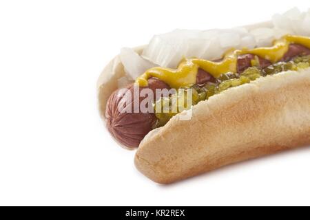 Hot dog sandwich Banque D'Images