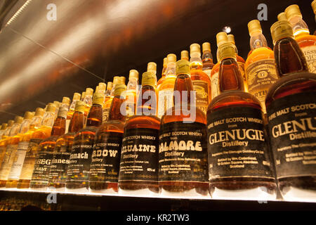 Collection de Whisky Banque D'Images