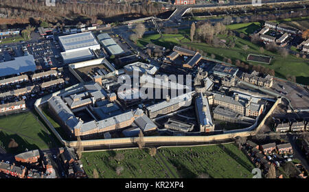 Vue aérienne de la prison Prison Armley, Leeds, Royaume-Uni Banque D'Images