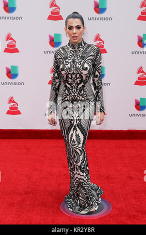 18e prix Latin Grammy Awards au MGM Grand Garden Arena - Arrivées en vedette : Danella Urbay Où : Las Vegas, Nevada, United States Quand : 16 Nov 2017 Credit : Judy Eddy/WENN.com Banque D'Images