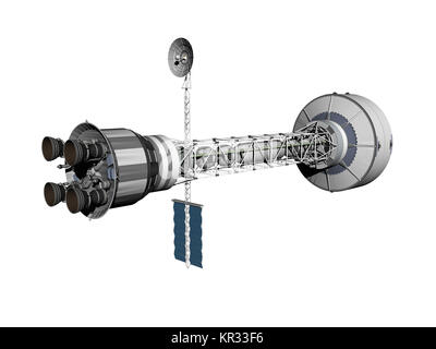 Exemptés de la station orbitale de Mars dans l'espace Banque D'Images