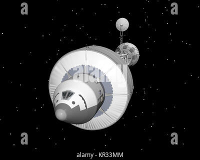 La station orbitale de Mars dans l'espace Banque D'Images