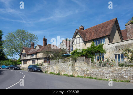 Maisons à pans de bois, High Street, Penshurst, Kent, Angleterre, Royaume-Uni Banque D'Images