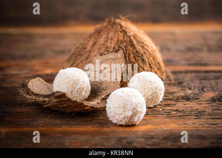 Boule de guimauve au chocolat blanc Banque D'Images