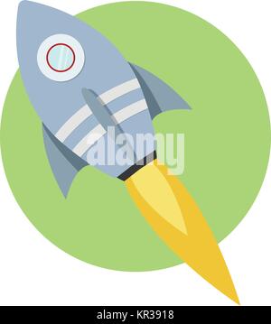 Lancement d'une fusée spatiale, Startup idée créative, de fusée arrière-plan, Vector illustration Illustration de Vecteur