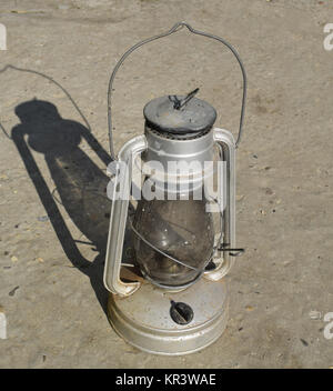 Ancienne lampe à pétrole Banque D'Images
