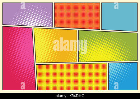 Style Bande dessinée storyboard pop art Banque D'Images