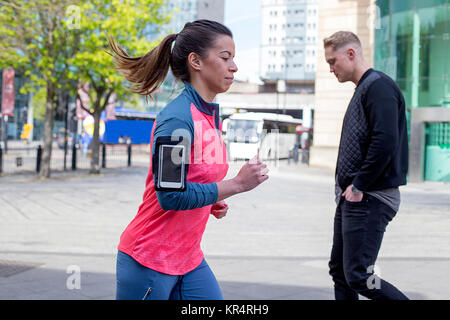 L'exécution dans la ville Banque D'Images