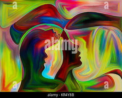 Anges de couleur Banque D'Images