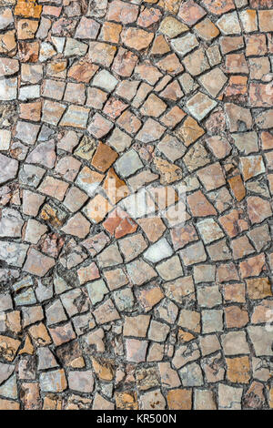 La texture de cobblestone dans old town Banque D'Images