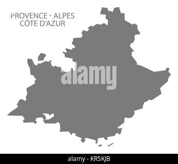 Provence - Alpes - Cote d Azur France Plan gray Banque D'Images