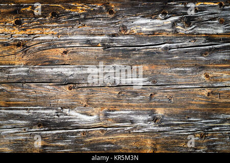 Vieux mur de bois brun naturel. Motif de fond texturé en bois. Banque D'Images