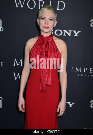 Los Angeles, USA. Dec 18, 2017. Michelle Williams 014 assiste à la première de Sony Pictures Entertainment's 'tout l'argent dans le monde" à Samuel Goldwyn Theatre le 18 décembre 2017 à Beverly Hills, Californie Crédit : Tsuni/USA/Alamy Live News Banque D'Images