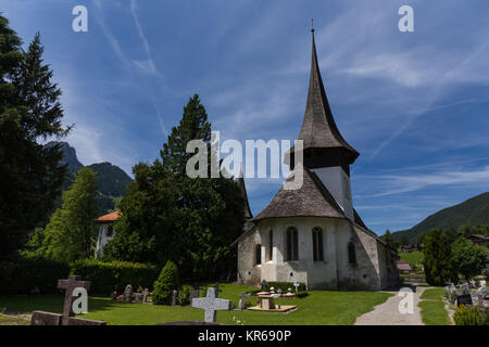 Église de Rougemont Vaud canton suisse Banque D'Images