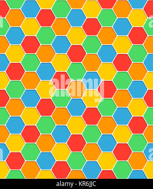 Motif transparente texture en nid d'formes hexagonale Banque D'Images