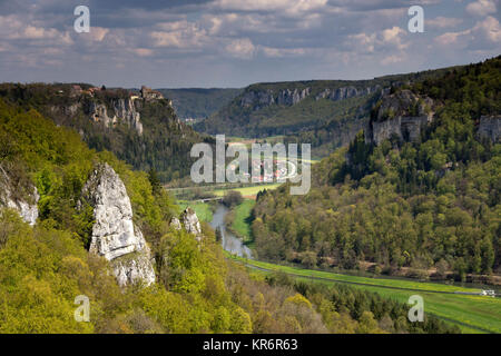 Voir à la Donau Valley près de Irndorf Banque D'Images