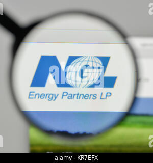 Milan, Italie - 1 novembre, 2017 : NGL Energy Partners logo sur la page d'accueil du site. Banque D'Images