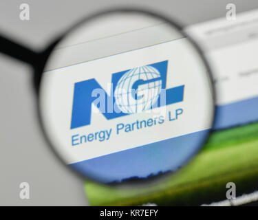 Milan, Italie - 1 novembre, 2017 : NGL Energy Partners logo sur la page d'accueil du site. Banque D'Images