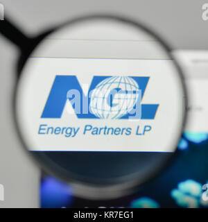 Milan, Italie - 1 novembre, 2017 : NGL Energy Partners logo sur la page d'accueil du site. Banque D'Images