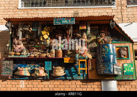 L'art de rue dans la vieille ville d'Antananarivo, Madagascar, l'Afrique. Banque D'Images