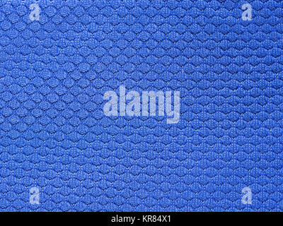 Sport bleu texture tissu jersey Banque D'Images