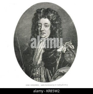 Sidney Godolphin, 1er comte de Godolphin, 1645-1712 Banque D'Images