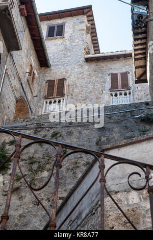 Civitella del Tronto (Teramo, Abruzzes, Italie), ville médiévale Banque D'Images