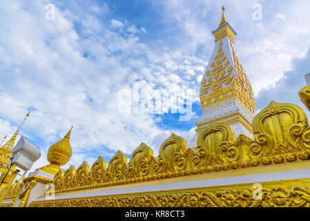 La pagode de Wat Phra That Panom temple à Nakhon Phanom, Thaïlande. Banque D'Images