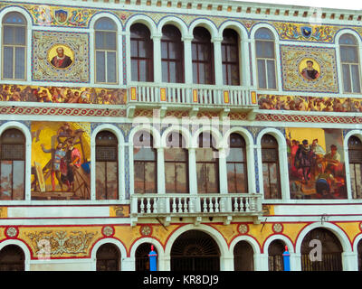 Venise, Italie - 10 mai 2014 : La façade du Palazzo Barbarigo, sur le Grand Canal Banque D'Images