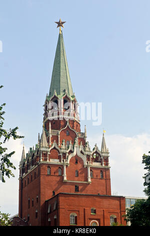 La tour Spasskaya du Kremlin, Moscou, Russie Banque D'Images