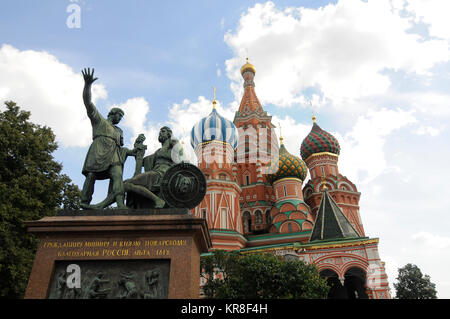 La Cathédrale de Saint Basil, place Rouge, Moscou, Russie Banque D'Images