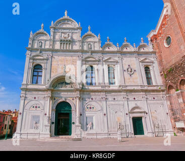 Venise, Italie - 10 mai 2014 : La Scuola Grande di San Marco. Banque D'Images