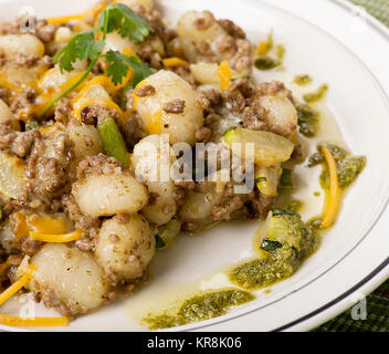 Gnocchi de pommes de terre, boulettes de pommes de terre italienne Banque D'Images