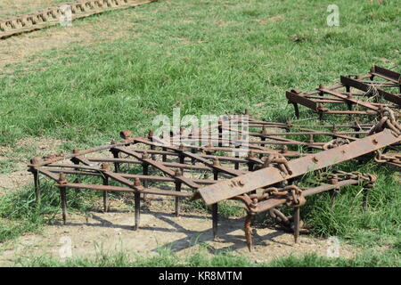 L'attelage de remorque pour tracteurs et moissonneuses-batteuses Banque D'Images