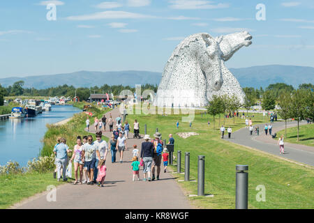 Les Kelpies, Falkirk, Ecosse, Royaume-Uni Banque D'Images