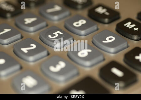 Nombre de touches sur une calculatrice Banque D'Images