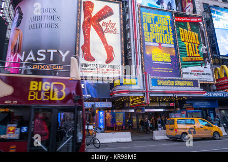 SpongeBob SquarePants Chapiteau au Palace Theatre à Times Square, New York, USA Banque D'Images