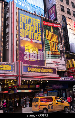 SpongeBob SquarePants Chapiteau au Palace Theatre à Times Square, New York, USA Banque D'Images